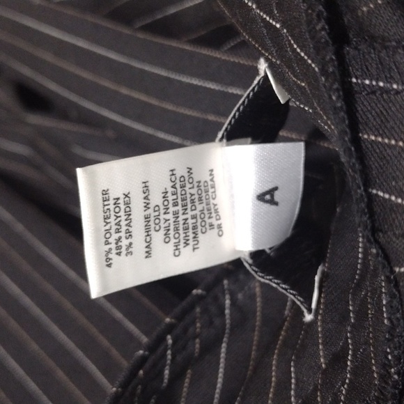 ANN TAYLOR LOFT Ann Black Pinstripe Dress Pants Slacks - Picture 9 of 9